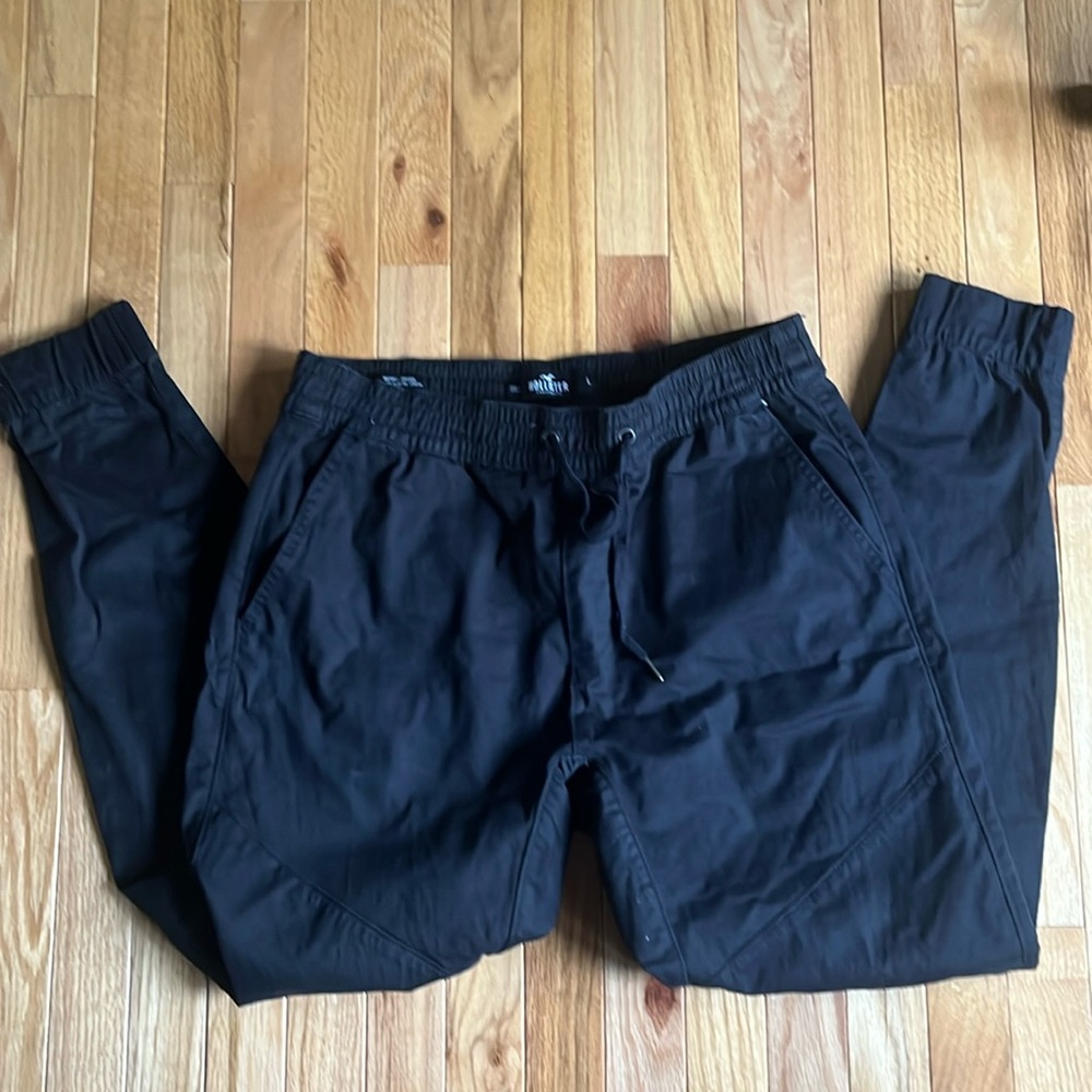 Hollister Jogger Khakis Black Mens L